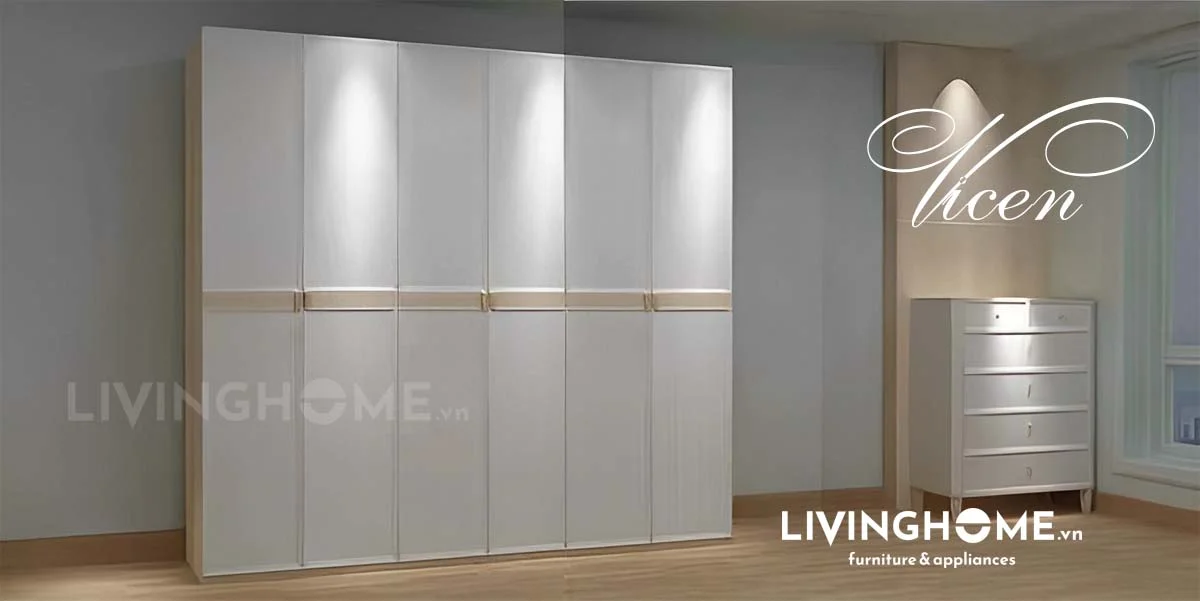 Tủ quần áo nhập khẩu Vicen 24 Tủ quần áo nhập khẩu Vicen