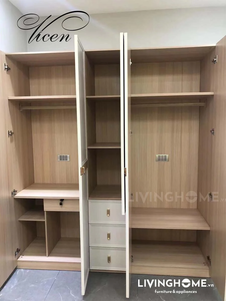Tủ quần áo nhập khẩu Vicen 27 Tủ quần áo nhập khẩu Vicen