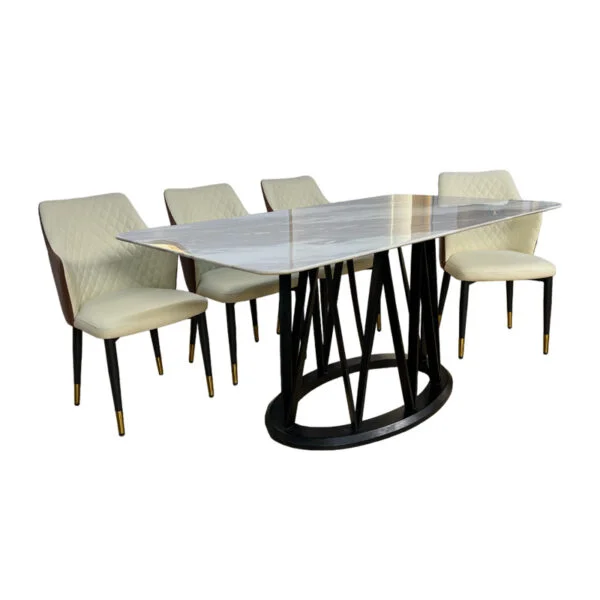 Bàn Ăn Mặt Đá Marble Nhập Khẩu - Aldo