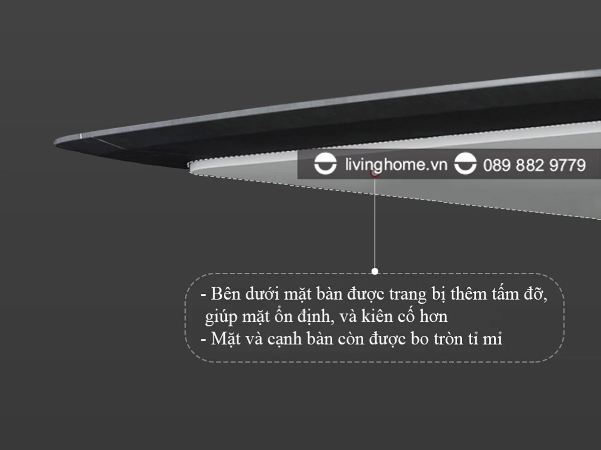 Bàn Ăn Mặt Đá Marble Nhập Khẩu - Aldo 6 Bàn Ăn Mặt Đá Marble Nhập Khẩu - Aldo