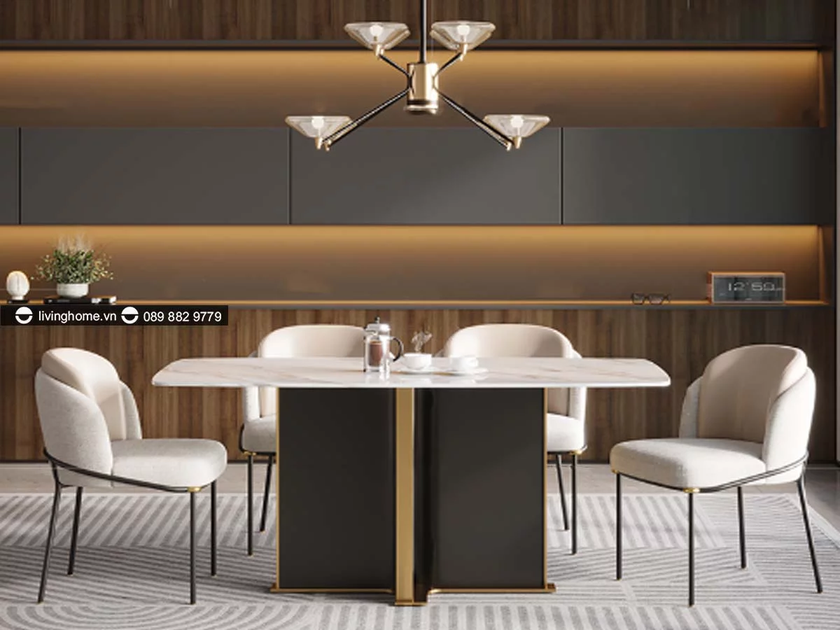 Bàn Ăn Mặt Đá Cao Cấp Sang Trọng Nhập Khẩu - BRIZA 5 ban an briza 3