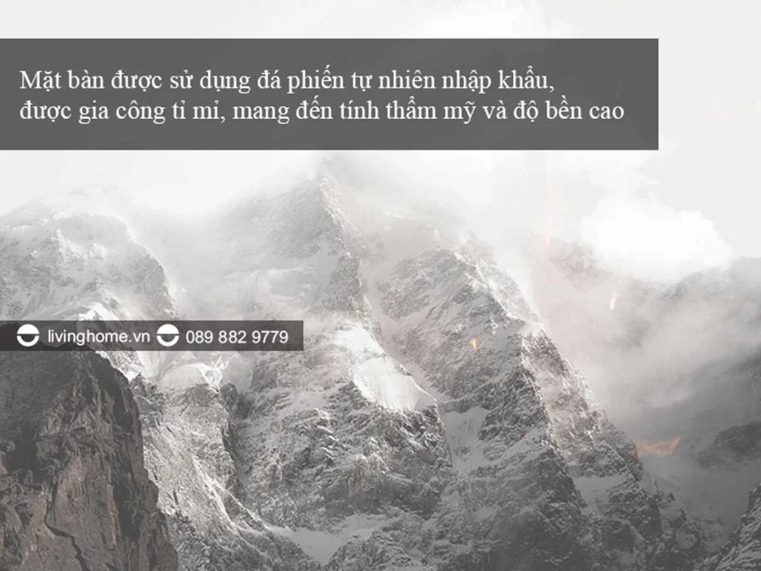 Bàn ăn thông minh mặt đá Marco