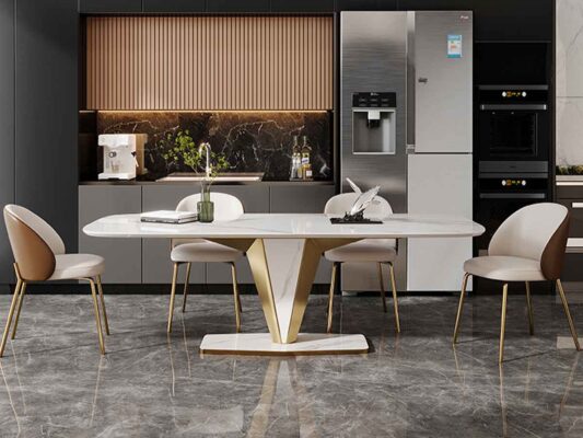 Gợi ý Top 10+ bộ bàn ăn 4 ghế đáng đồng tiền nhất, siêu xinh và HOT hiện nay! 2 ban an nhap khau cao cap aiko 34