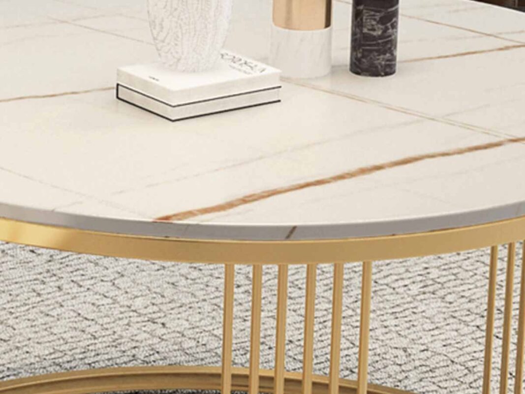 Bàn trà đôi mặt đá hiện đại Azami 22 ban tra doi mat da hien dai azami 153