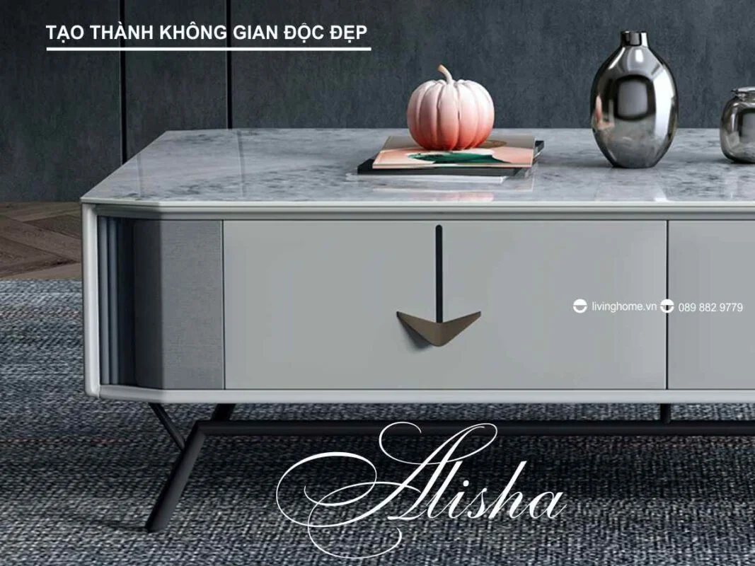 Bàn trà sofa mặt đá phiến Alisha nhập khẩu 13 Bàn trà sofa mặt đá phiến Alisha nhập khẩu