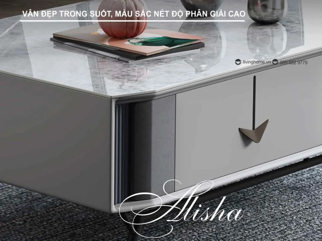 Bàn trà sofa mặt đá phiến Alisha nhập khẩu 14 Bàn trà sofa mặt đá phiến Alisha nhập khẩu