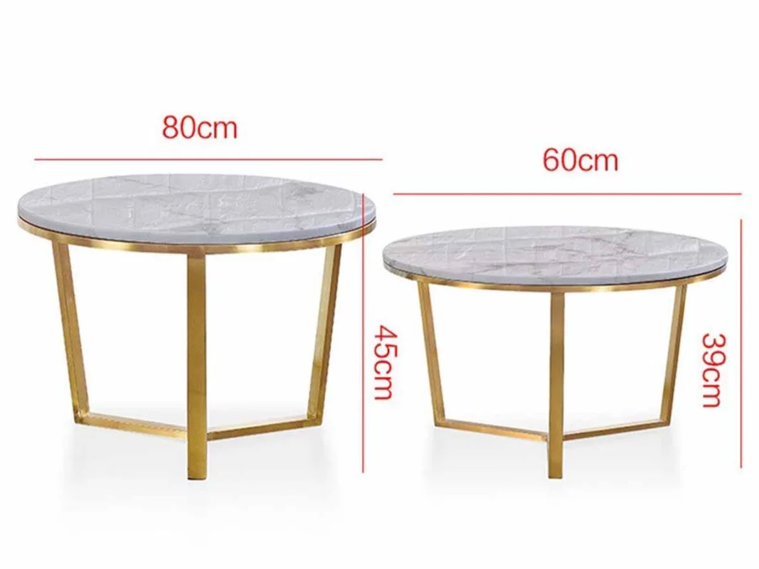 Bộ Bàn Trà Đôi Mặt Đá Ceramic Cao Cấp - Amaya 21 ban tra sofa bac au mat da cao cap amaya 113