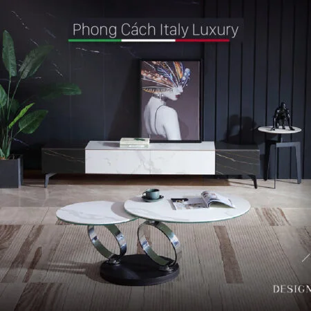 bàn trà tròn đôi c909a