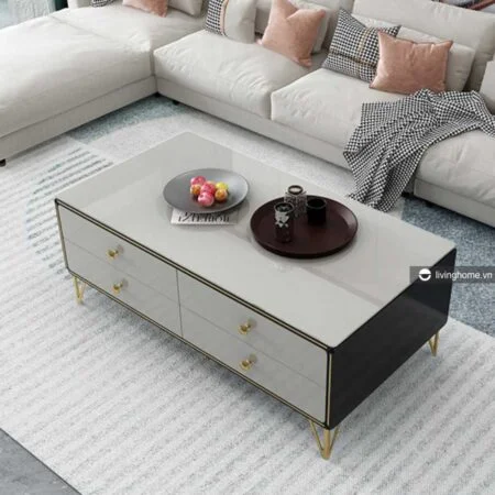 Bàn trà Sofa mặt kính sang trọng LVH-TT60 NEW 2020