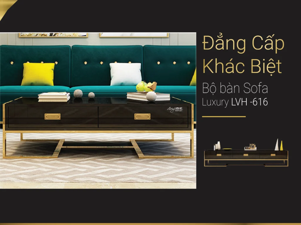 Bàn trà mặt kính Annabel khung chân inox mạ vàng đẹp sáng 10 Bàn trà mặt kính Annabel khung chân inox mạ vàng đẹp sáng