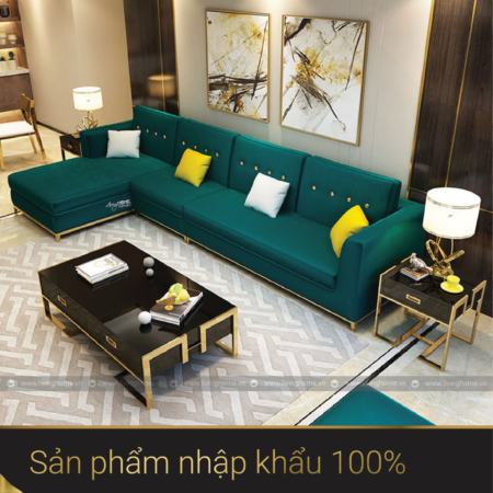 Bàn trà mặt kính Annabel khung chân inox mạ vàng đẹp sáng 9 bàn trà inox mạ vàng sang trọng 616