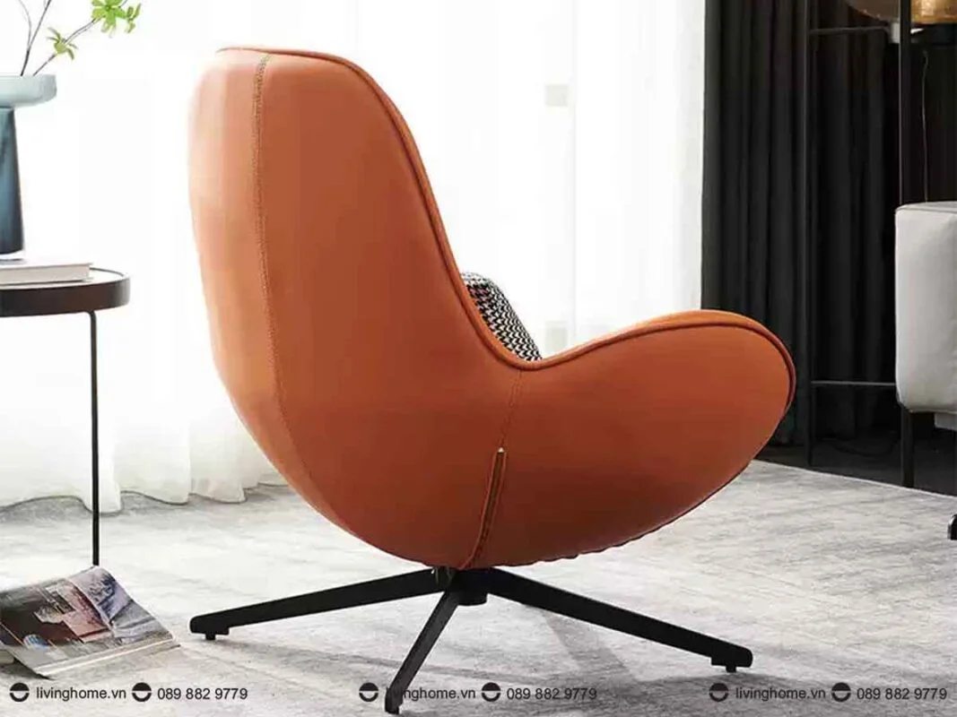Ghế thư giãn Aloise 21 Thiết kế lưng ghế cao, uốn lượn theo gáy, cổ và lưng của người ngồi, mang đến sự êm ái lý tưởng cho những phút giây thư giãn