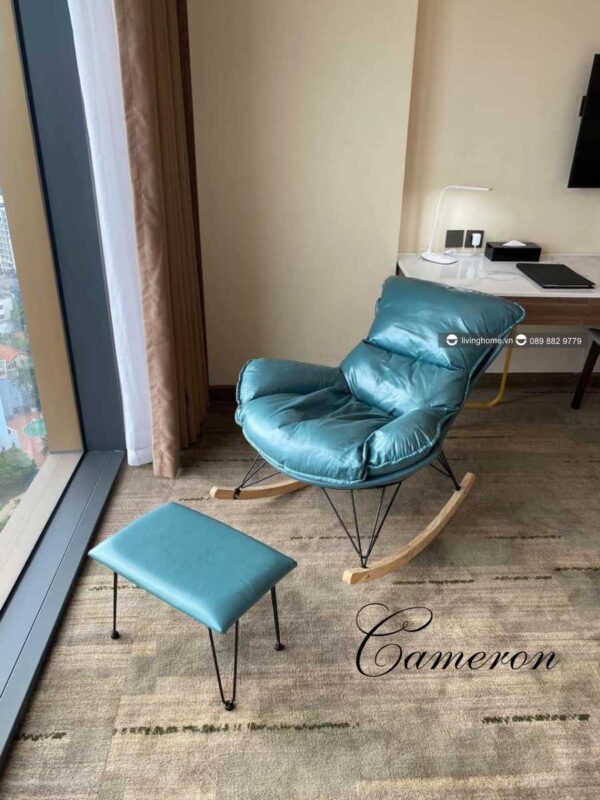 Bộ ghế thư giản Cameron nệm vải thoải mái 12 Bộ ghế thư giản Cameron nệm vải thoải mái