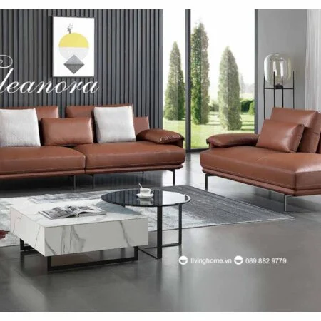 Bộ Sofa băng Eleanora da thật nhập khẩu