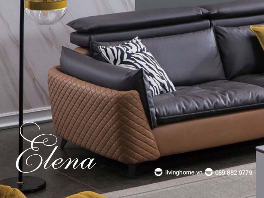 Sofa băng Elena vải giả da