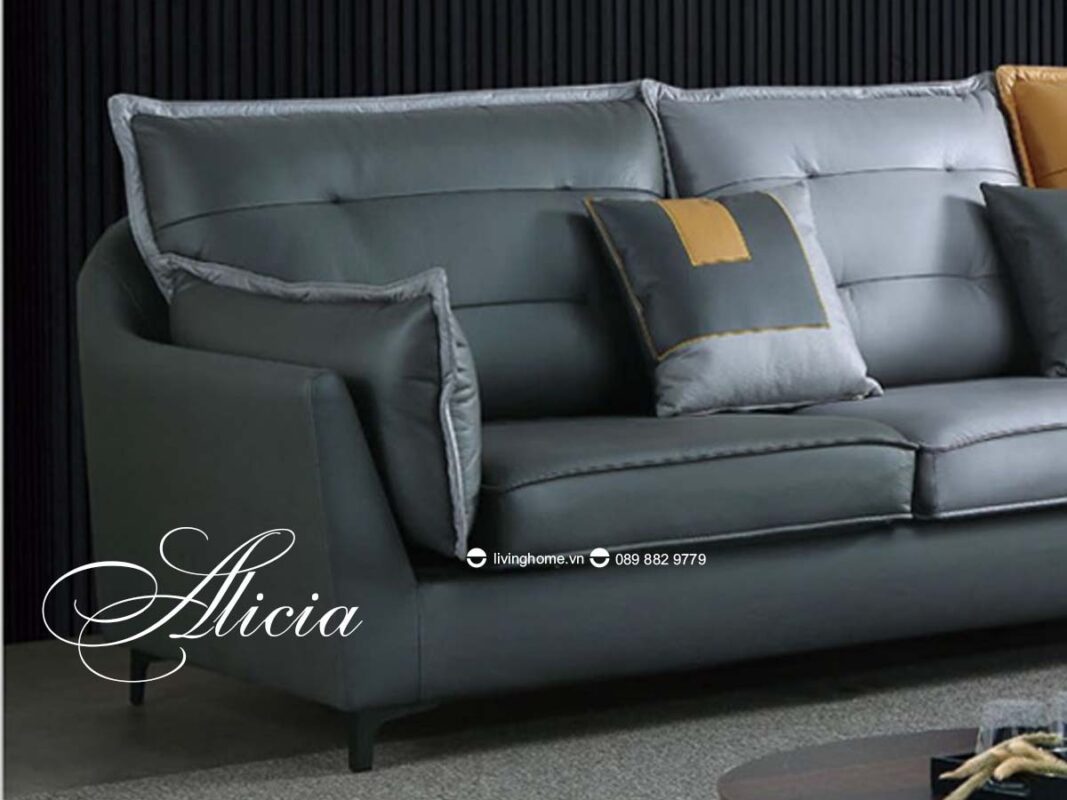 Sofa góc Alicia da công nghệ êm nhẹ và mềm mại 11 Sofa góc Alicia da công nghệ