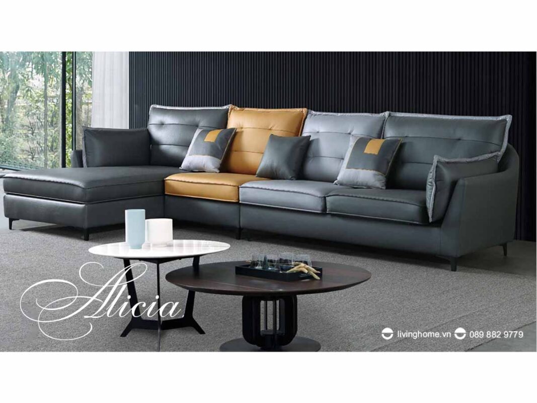 Sofa góc Alicia da công nghệ êm nhẹ và mềm mại 10 Sofa góc Alicia da công nghệ