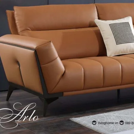 Sofa góc Arlo da bò thật sang trọng
