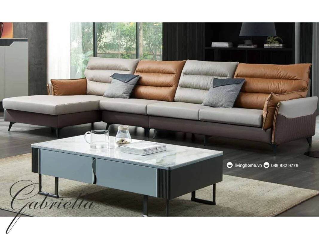 Sofa góc Gabriella da công nghệ
