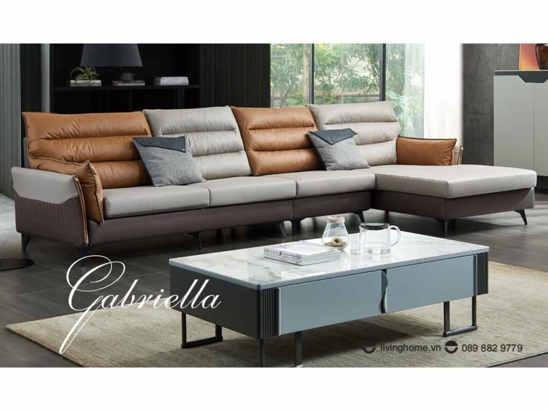 Sofa góc Gabriella da công nghệ