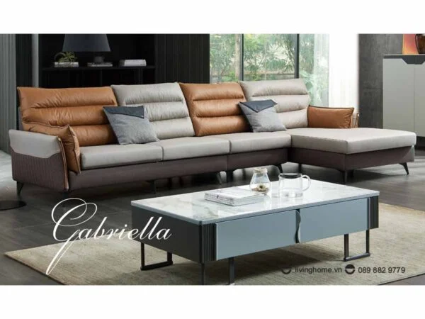Sofa góc Gabriella da công nghệ