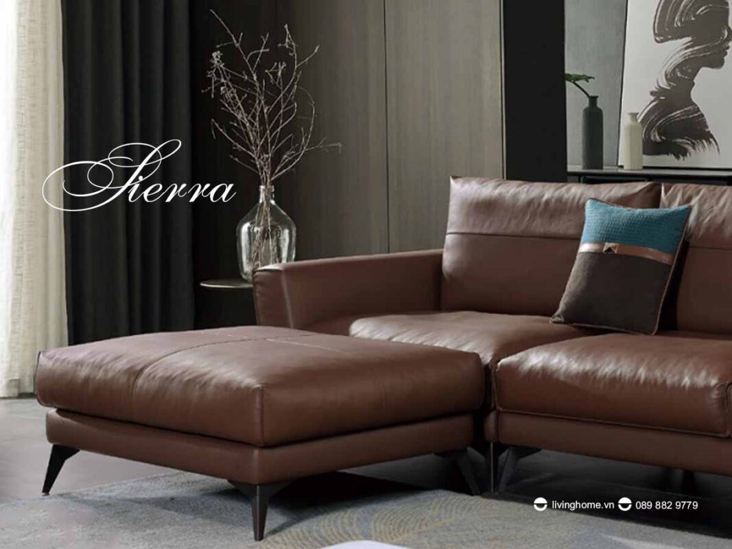 Sofa góc Sierra da công nghệ bền đẹp theo thời gian 9 Sofa góc Sierra da công nghệ