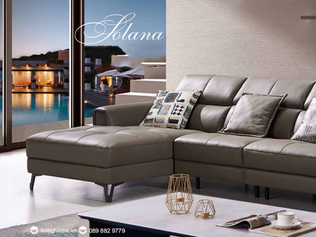 Sofa góc Solana da bò thật lôi cuốn đầy tinh tế 8 Sofa góc Solana da bò thật