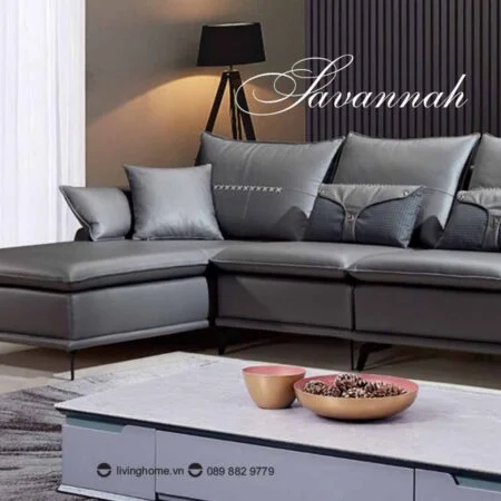 Sofa góc Savannah da công nghệ kiểu dáng hiện đại 8 Sofa góc Savannah da công nghệ