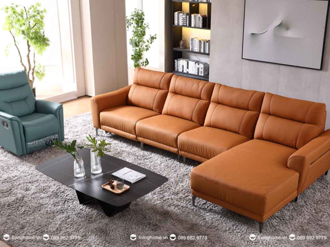 Sofa da nhập khẩu cao cấp Alicio thiết kế tinh tế 9 Sở hữu thiết kế hiện đại và màu sắc bắt mắt cùng chất liệu cao cấp