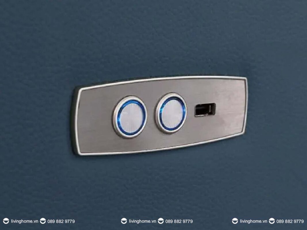 Sofa da nhập khẩu cao cấp Ascencion cao cấp 10 Thiết kế với tính năng nâng chân thông minh vượt trội chỉ với một thao tác bấm nút nhẹ nhàng