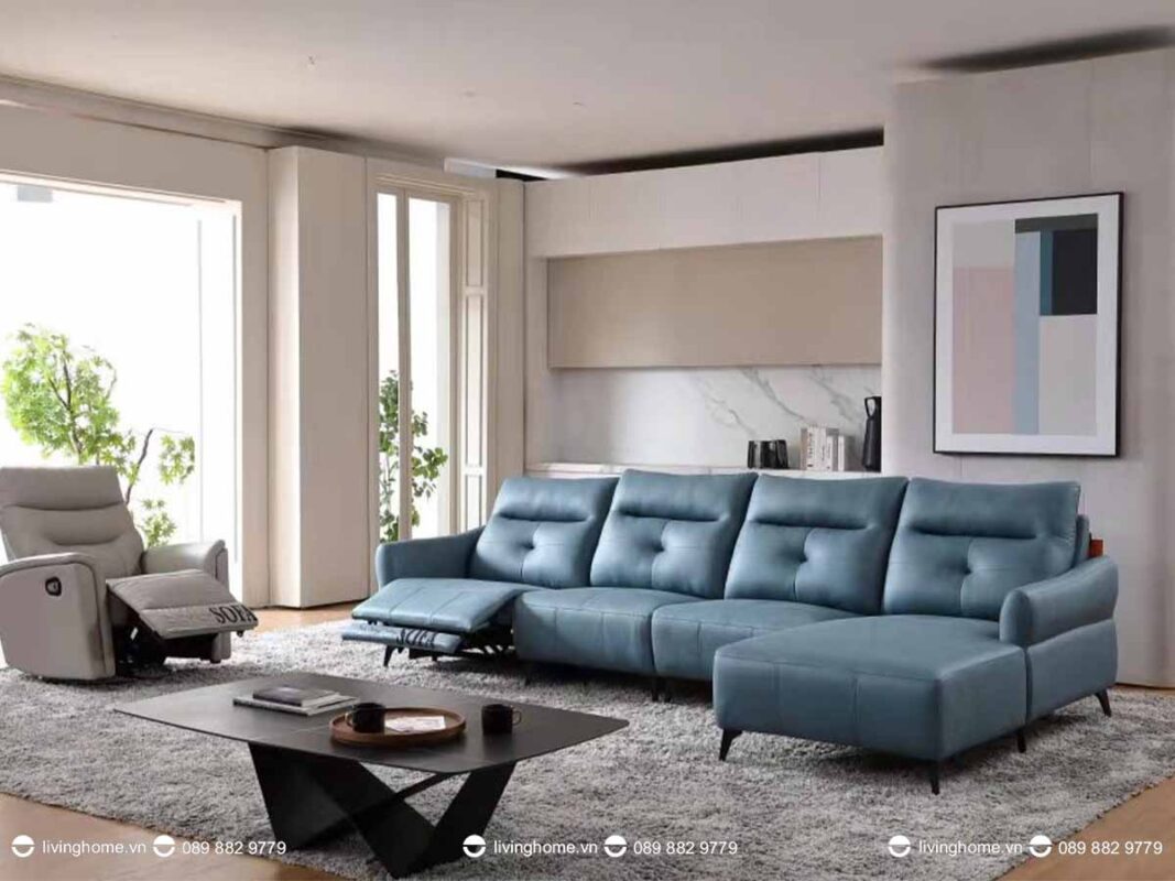 Sofa da nhập khẩu cao cấp Asdruba sang trọng 9 Động cơ vô cùng hiện đại có thể giúp bạn nâng đỡ cơ thể sao cho phù hợp và thư thái nhất. Sau một ngày làm việc được nằm thư giãn thì bao nhiêu mệt mỏi sẽ được tan biến