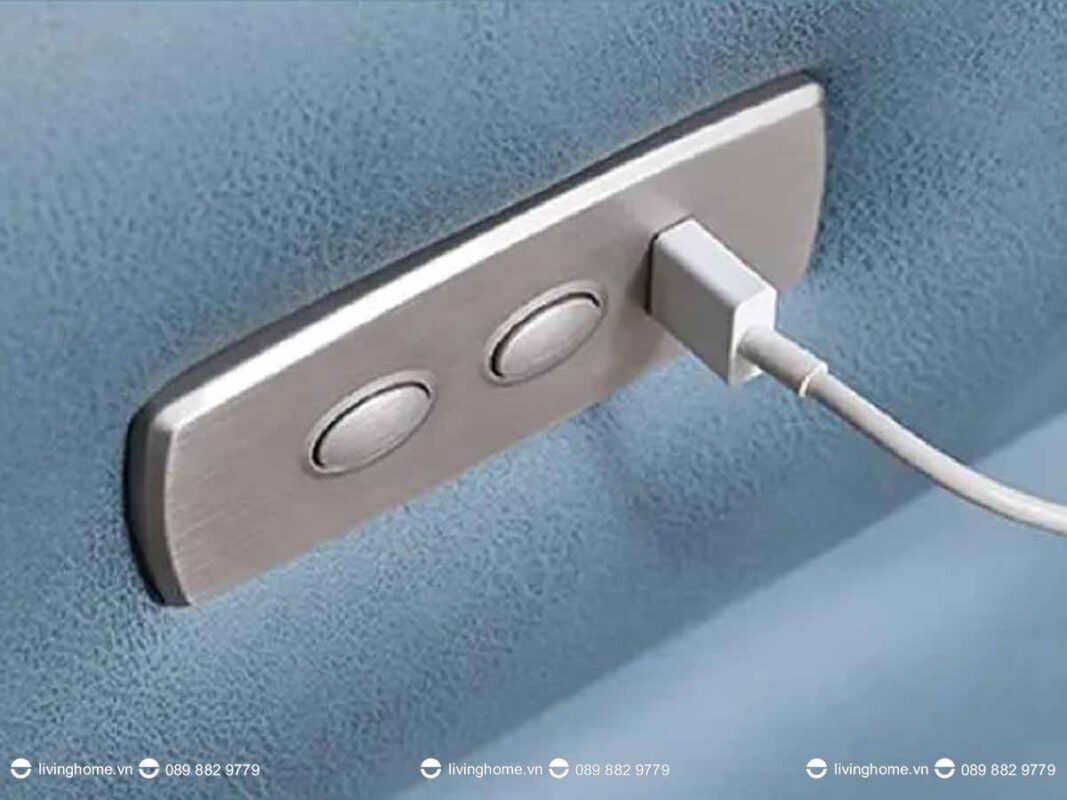 Sofa da nhập khẩu cao cấp Asdruba sang trọng 12 Các thiết bị được thiết kế thuận tiện ở bên cạnh phần thiết kế tay