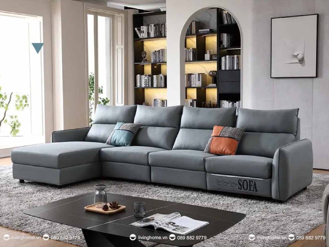 Sofa da nhập khẩu cao cấp Aureliana 6 Bề mặt êm ái, tạo cảm giác thư giãn, thoải mái,dễ chịu bậc nhất, khơi nguồn cảm hứng sống bất tận