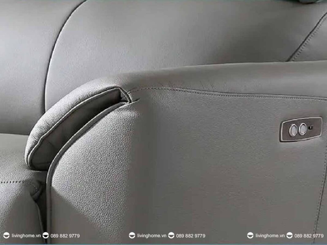 Sofa da nhập khẩu cao cấp Aureo tinh tế 10 Đường chỉ may tạo hình khác biệt, riêng có, độc đáo trong từng đường kim mũi chỉ