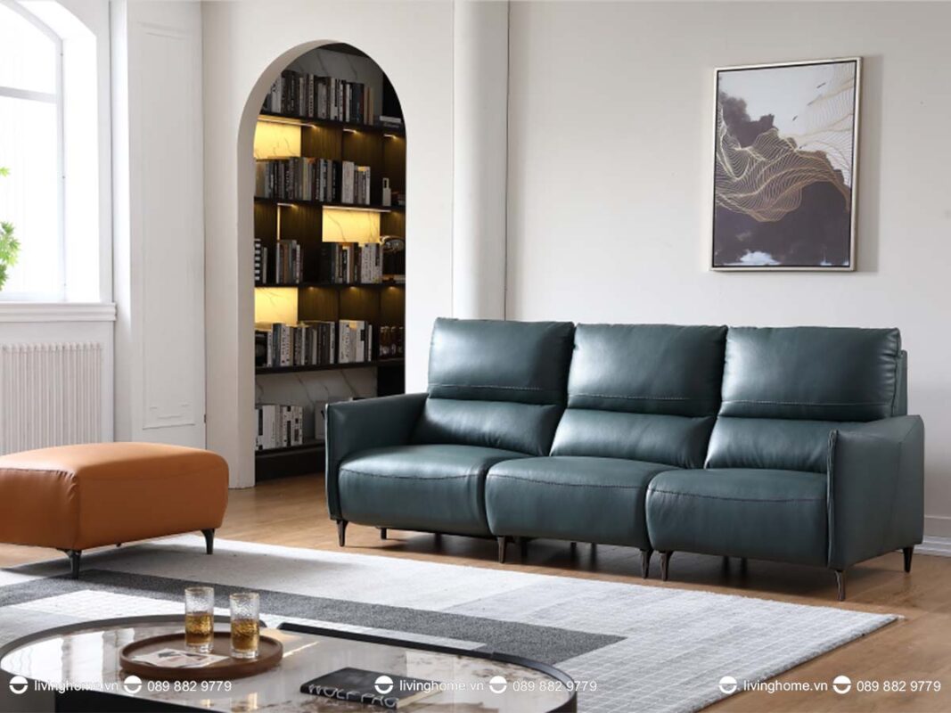 Sofa da nhập khẩu cao cấp Barto 6 Thiết kế băng nhỏ gọn mang lại nhiều tiện ích