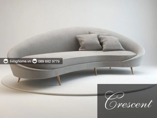 sofa băng crescent