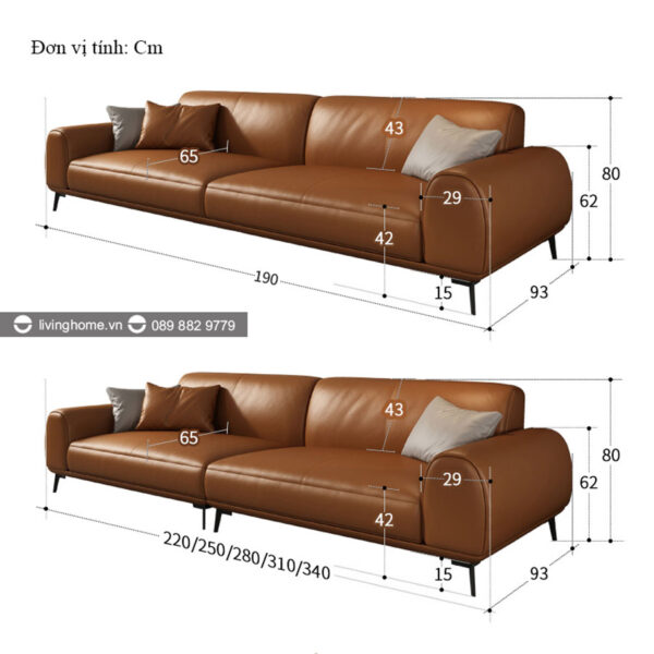 sofa băng milano
