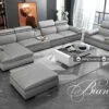 Sofa góc L Bianca sự cuốn hút phong cách Italia 1 Sofa góc L Bianca