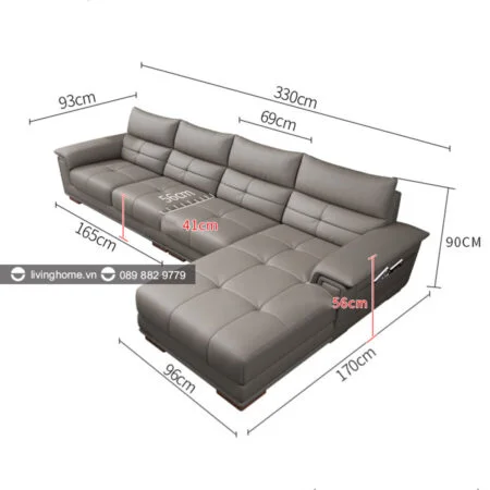 Sofa góc L Viola đẳng cấp phong cách Italia 9 sofa góc L viola