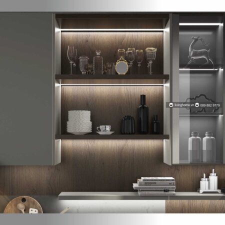 Tủ bếp chữ L đương đại Havana New Collection hiện đại quý phái 8 Tủ bếp chữ L đương đại Havana New Collection