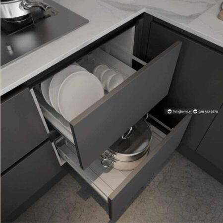 Tủ bếp chữ U đương đại Delicious New Collection