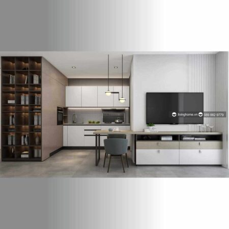 Tủ bếp chữ U đương đại Time New Collection