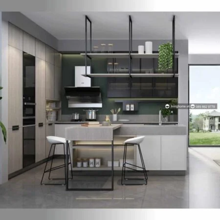 Tủ bếp đảo đương đại Charlotte New Collection