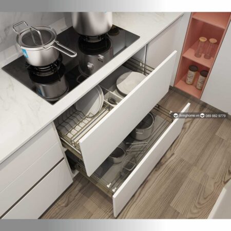 Tủ bếp đảo đương đại Romantic Sakura New Collection siêu cao cấp 9 Tủ bếp đảo đương đại Romantic Sakura New Collection