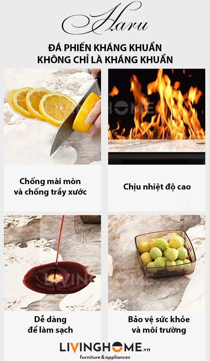 Bàn Đảo Bếp Kết Hợp Bàn Ăn Thông Minh Cao Cấp - HARU 20 Bàn thông minh liền đảo bếp cao cấp Haru