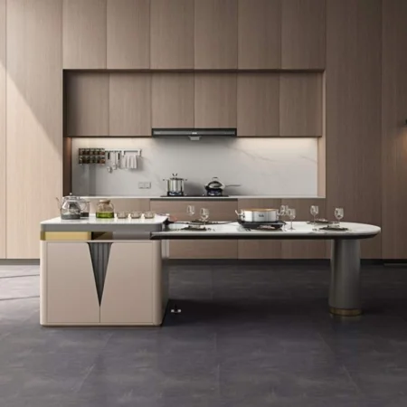 Bàn Ăn Kết Hợp Bàn Đảo Bếp Thông Minh Nhập Khẩu - Ichi