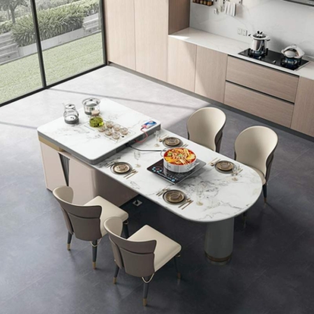 Bàn Ăn Kết Hợp Bàn Đảo Bếp Thông Minh Nhập Khẩu - Ichi