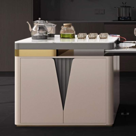 Bàn Đảo Bếp Kết Hợp Bàn Ăn Thông Minh Sang Trọng - ICHI 9 Bàn Ăn Kết Hợp Bàn Đảo Bếp Thông Minh Nhập Khẩu - Ichi