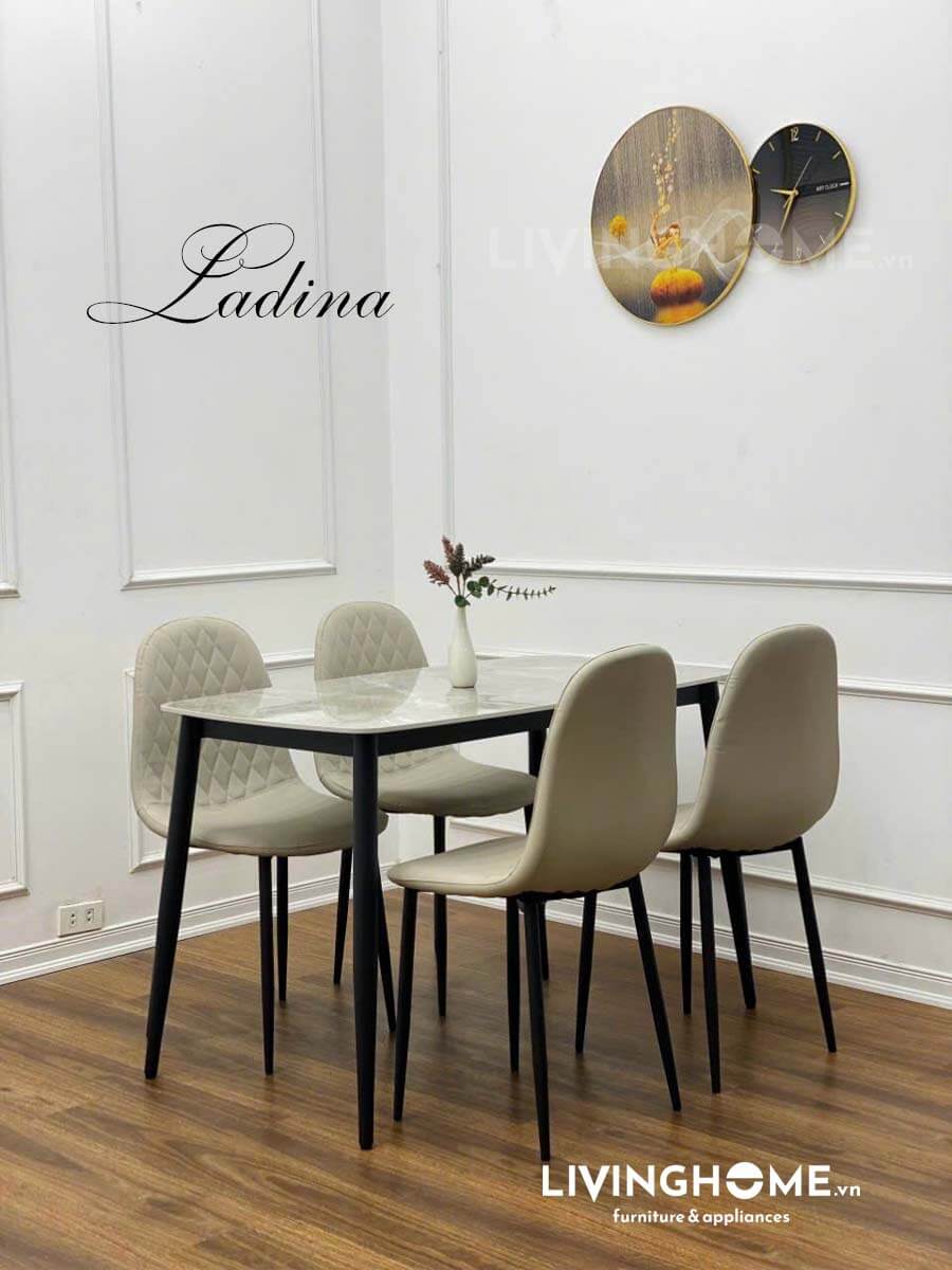 Bàn Ăn Mặt Đá Nhập Khẩu - LADINA 9 Bộ bàn ăn nhập khẩu Ladina
