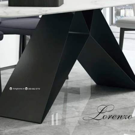 Bàn Ăn Mặt Đá Cao Cấp Hiện Đại Nhập Khẩu - LORENZO 10 Bàn Ăn Mặt Đá Phiến Phủ Ceramic Hiện Đại Nhập Khẩu - Lorenzo
